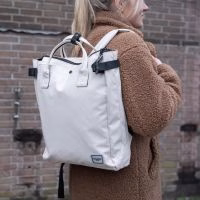 Norlander Fiets shopper en rugtas met laptopvak en reflecterende strepen