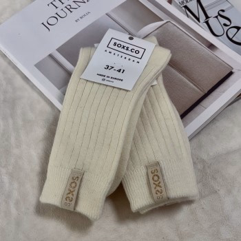 Soxs dunne offwhite sokken - Marshmellow