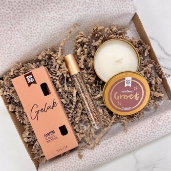 100% Leuk Brievenbus Giftset ''Warm geluk"