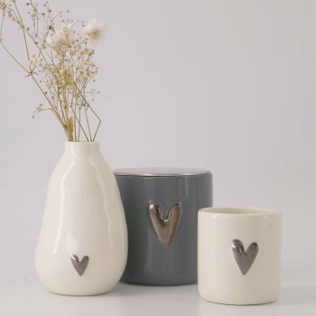 Zusss set van 2 geurkaarsen 'LOVE' en 'hartje'