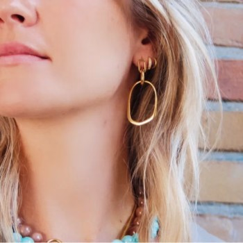 Statement oorbellen - Ovaal