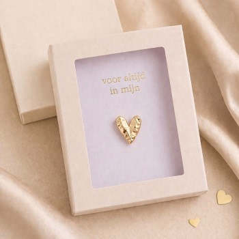 Zusss Broche in doosje 'Voor altijd in mijn Hart'