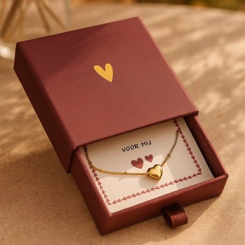 Zusss Armbandje met Hartje in Sieradendoosje - Verrasjelief