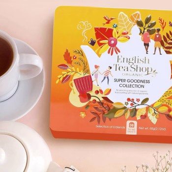 Cadeaublik met 36 organische theezakjes 'Super Goodness'