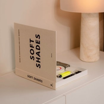 Decoratief linnen opbergboek 'Cosy Living' of 'Soft Shades'