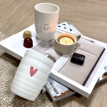 Zusss koffiemokje met Roze Hartje