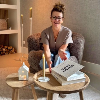 Decoratief linnen opbergboek 'Cosy Living' of 'Soft Shades'