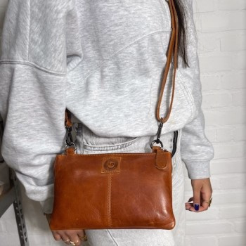 Leren crossbody 'Festival Tasje'