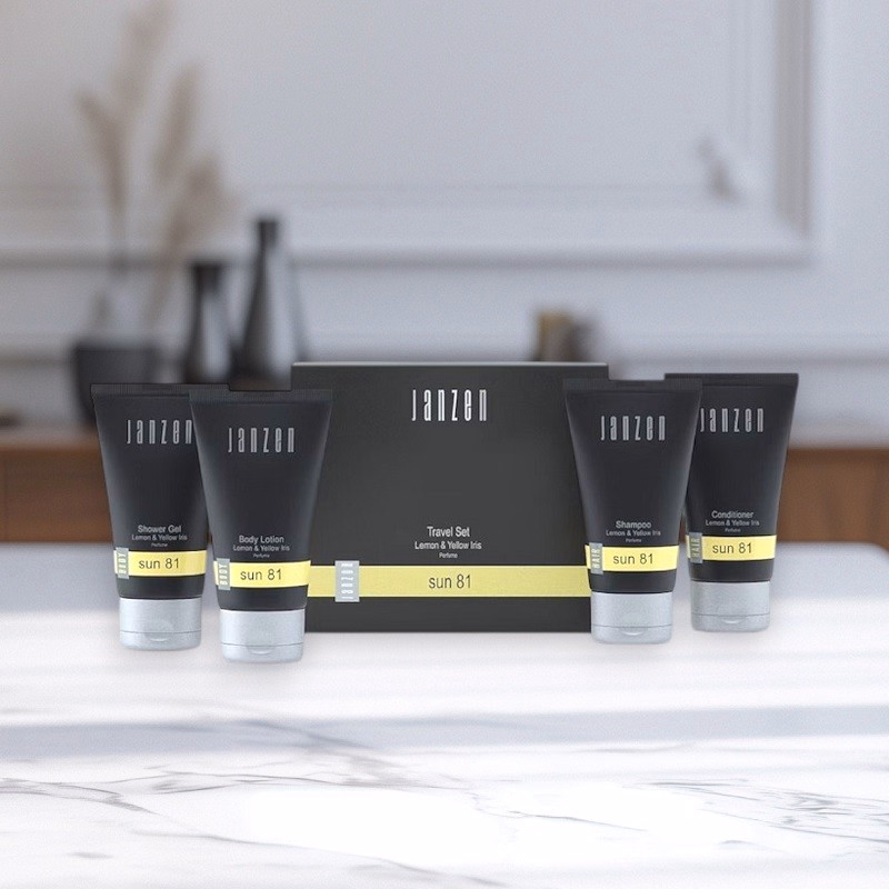 Janzen luxe Travel Sets 'Orange 77' of 'Sun 81' - Verrasjelief
