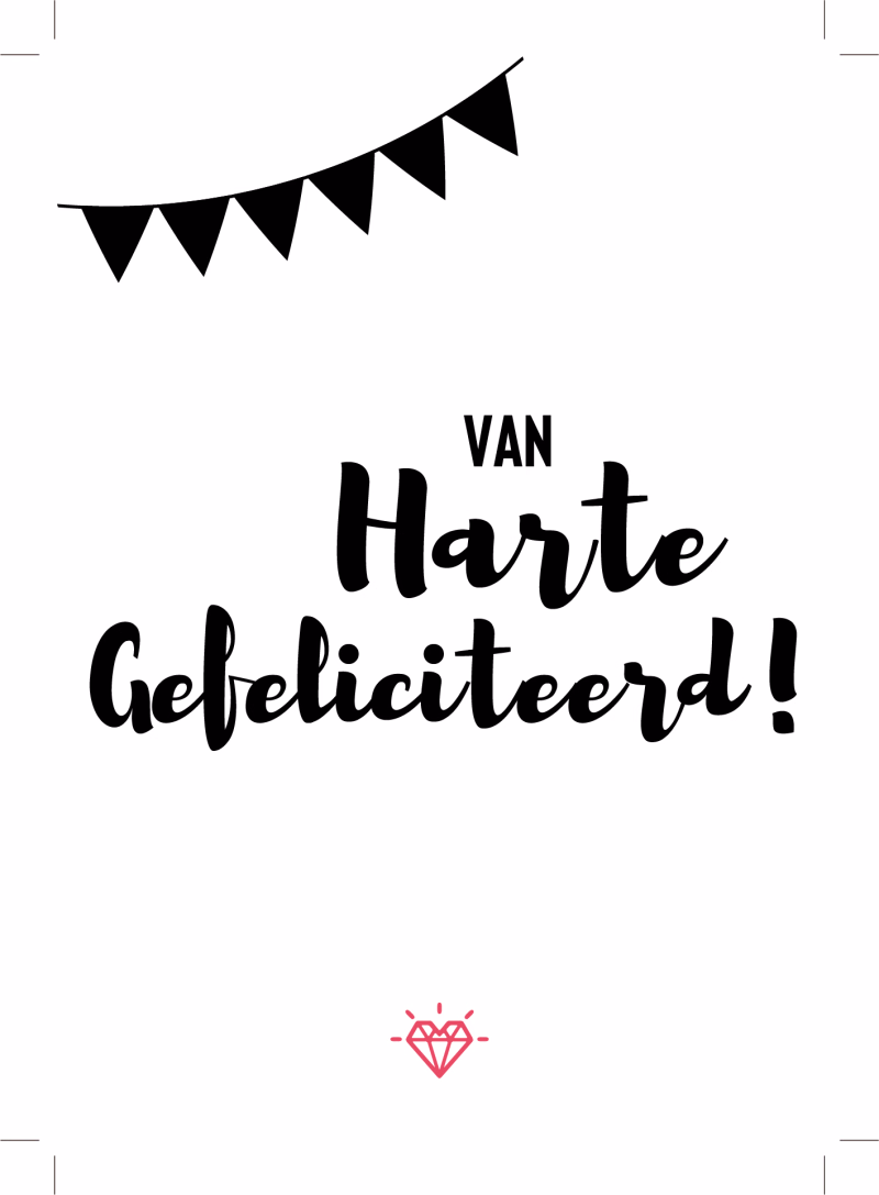 Kaartje Gefeliciteerd