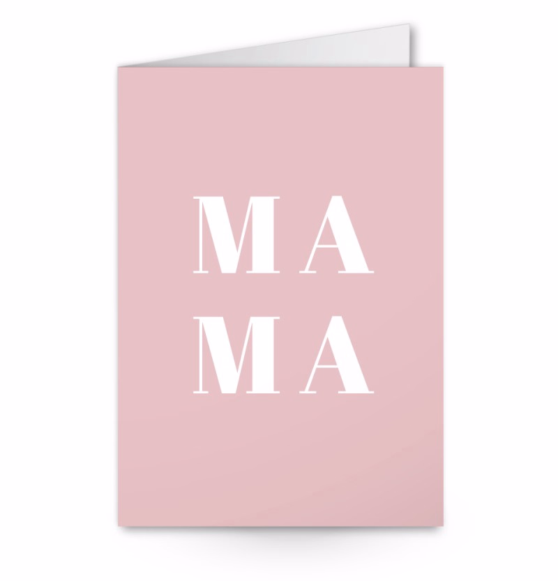 Moederdagplankje met twee vaasjes en droogbloemetjes en kaartje - Verrasjelief