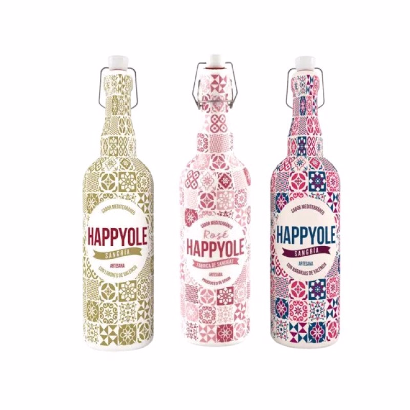HappyOlé Sangria in super toffe fles in wit of rood of rosé