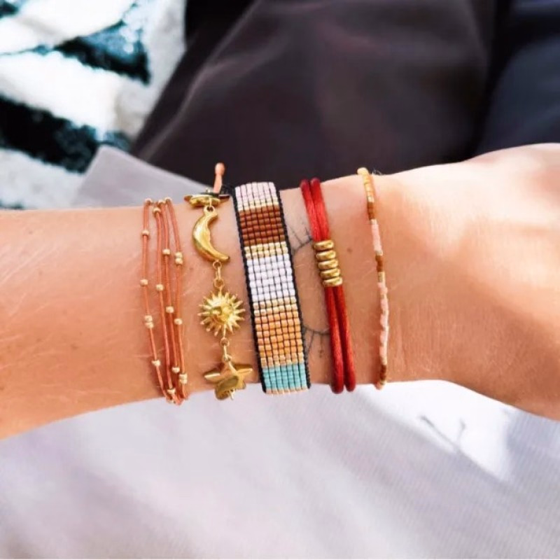 Armbandje met maan, zon en ster - Verrasjelief