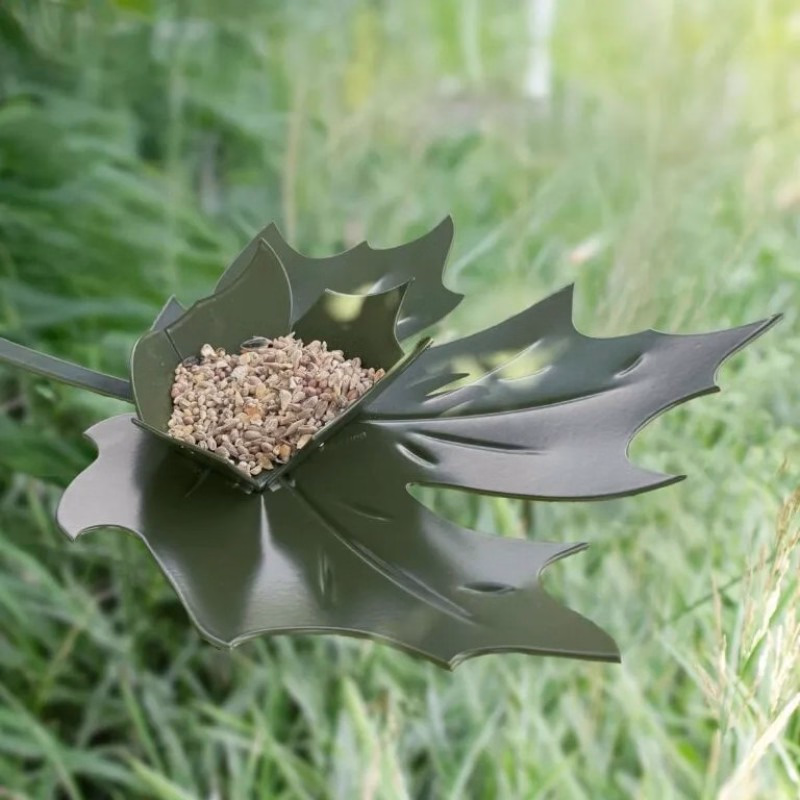 Vogelvoederschaal Leaf Me - Groen - Verrasjelief