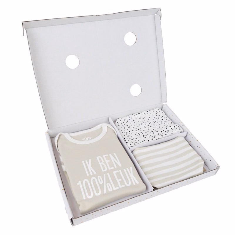100% Leuk Brievenbus Giftset ''Welkom kleintje'' - Verrasjelief