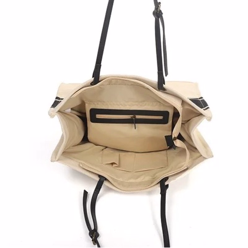 Chique canvas strandtas en shopper - Verrasjelief