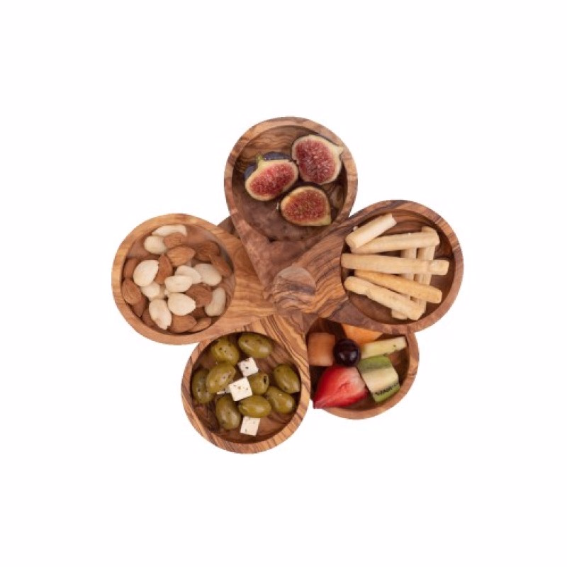 Bowls and dishes etagere van olijfhout - Verrasjelief