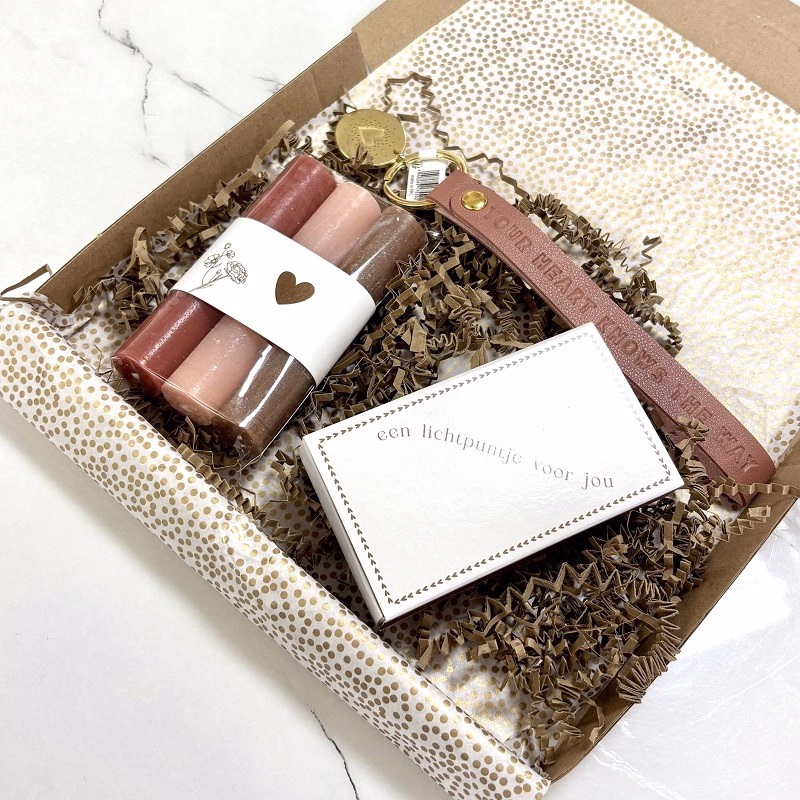 Brievenbus giftset 'Your Heart Knows....' - Verrasjelief