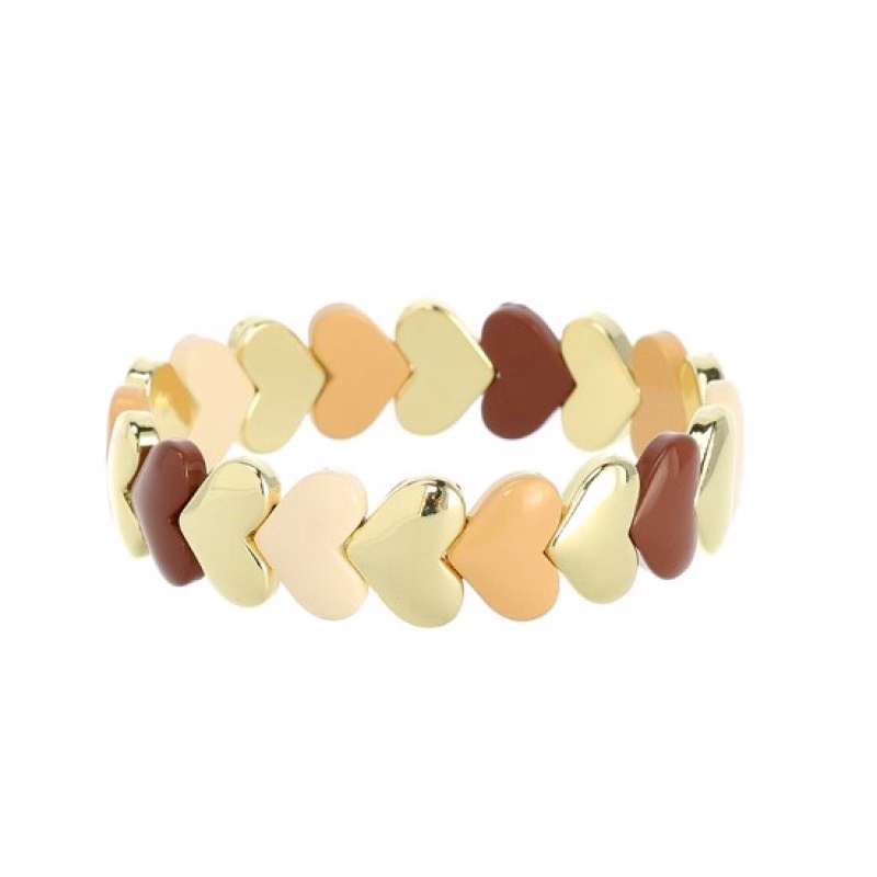 Romantische armband met hartjes - Verrasjelief