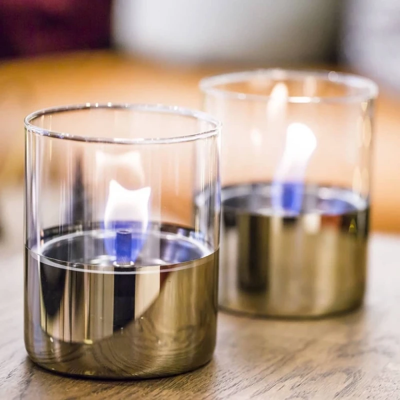 Tafelhaard Tenderflame mini in giftbox met vulling in zilver, goud, zwart, wit of copper