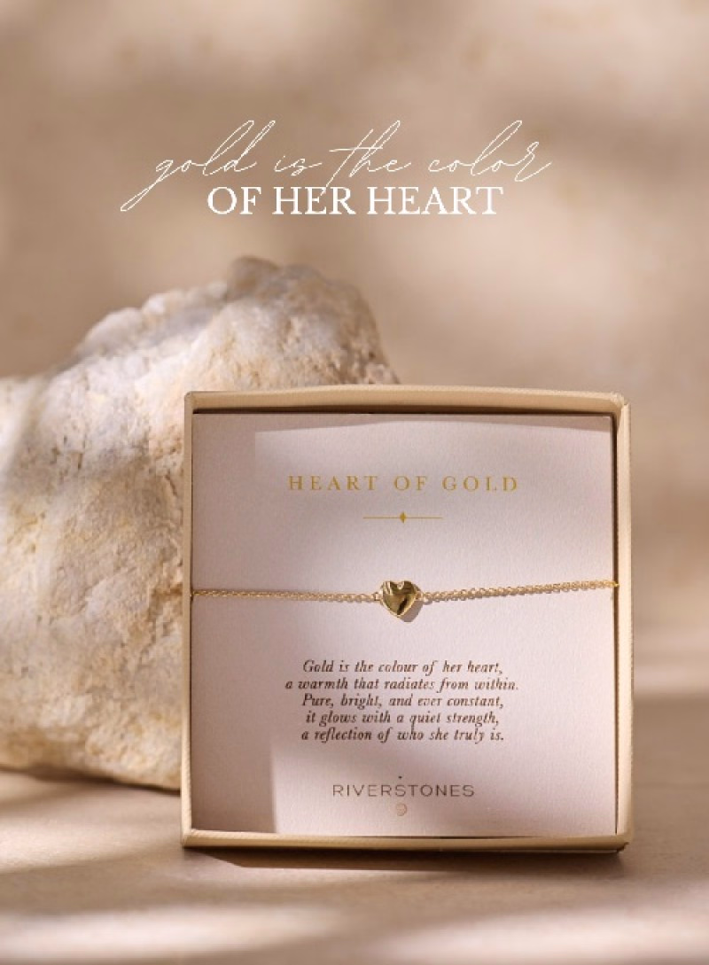 Vergulde 'Heart of gold' Armbandjes