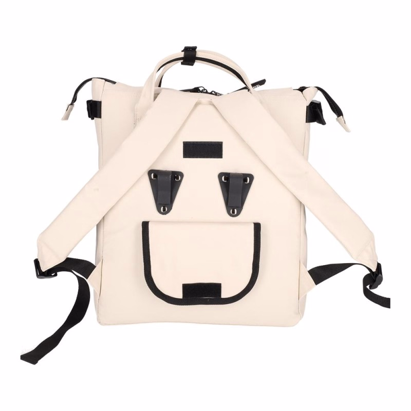 Fiets shopper en rugtas met laptopvak en reflecterende strepen