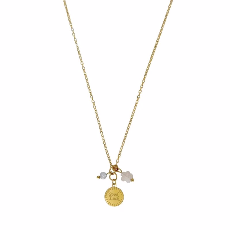 Good Luck ketting met edelsteentjes - Verrasjelief