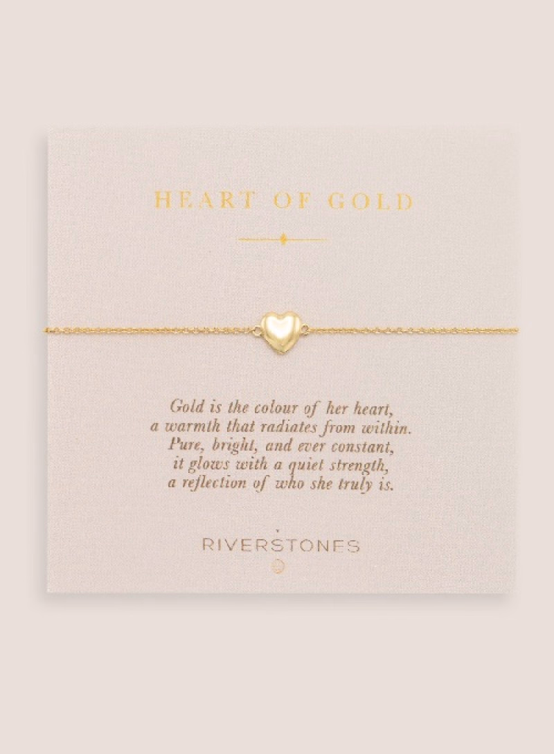 Vergulde 'Heart of gold' Armbandjes