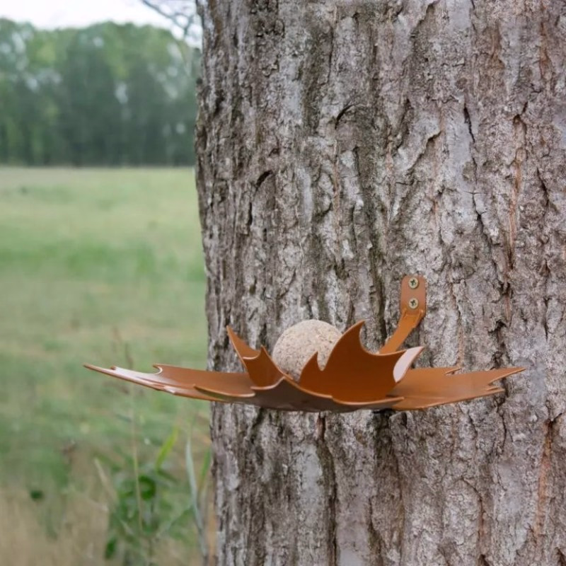 Vogelvoederschaal Leaf Me - Bruin - Verrasjelief