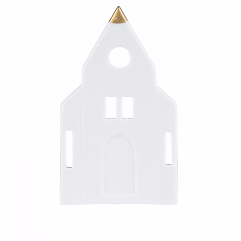 Räder lichthuisje waxinelichthouder mini kerkje - Verrasjelief