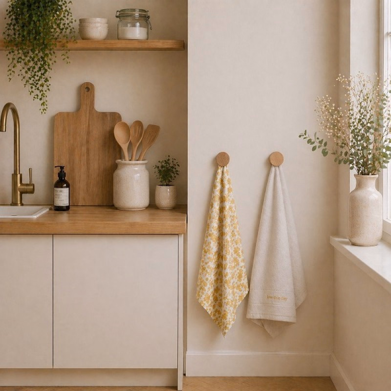 Zusss Keukenset Handdoek en theedoek Love this Day - Verrasjelief