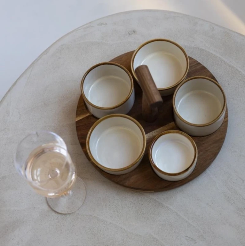 Super leuke serveerset voor snacks en dips