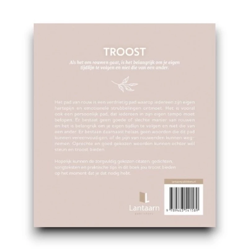Boek 'Troost, woorden van troost bij rouw'