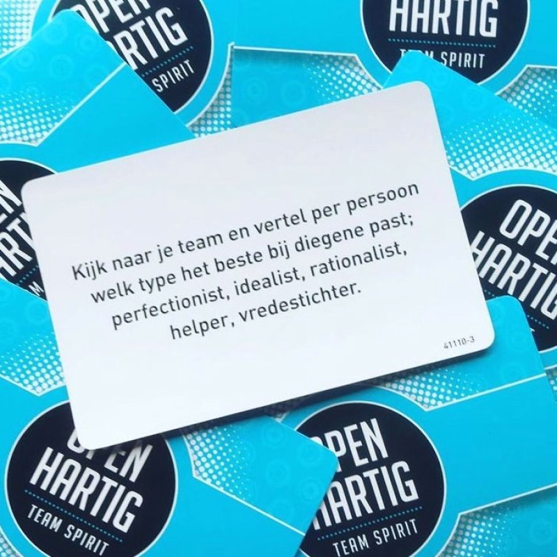 Openhartig Team spirit kaartspel, een spel voor collega's - Verrasjelief