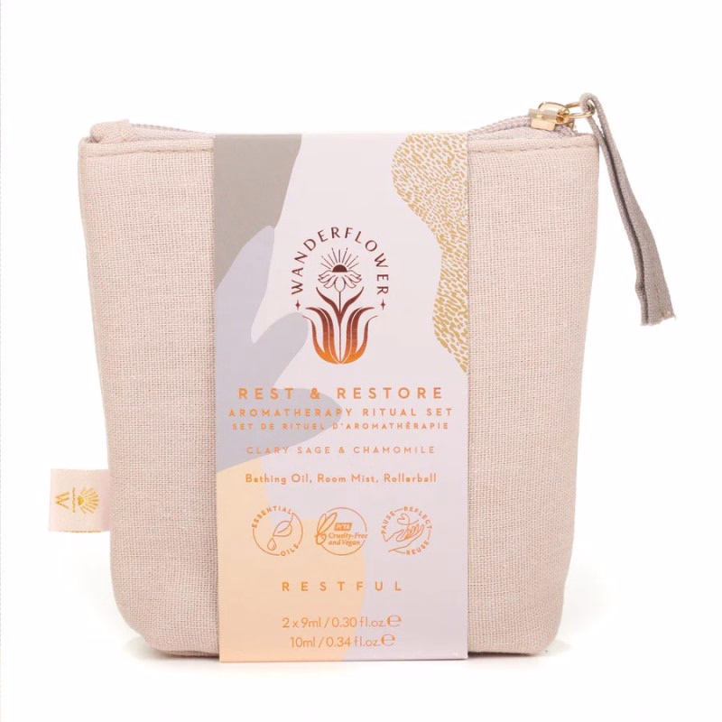 Wanderflower Rest & Restore Aromatherapie Rituals giftset met kaarsjes - Verrasjelief