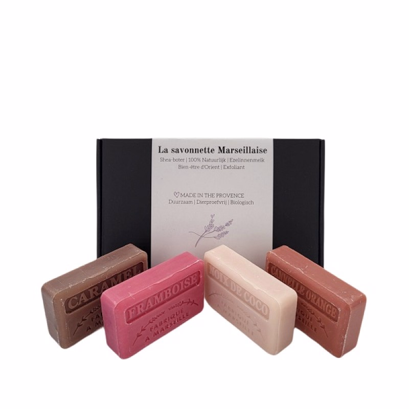 Brievenbus giftset met 4 natuurlijke zeepjes uit de Provence - Verrasjelief