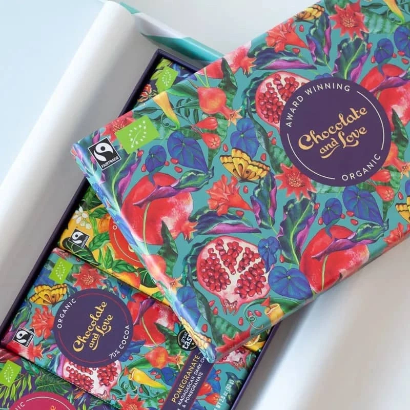 Luxe giftboxen met Vegan Fairtrade Chocolade in twee soorten!