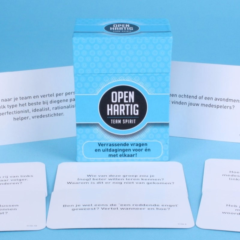 Openhartig Team spirit kaartspel, een spel voor collega's - Verrasjelief