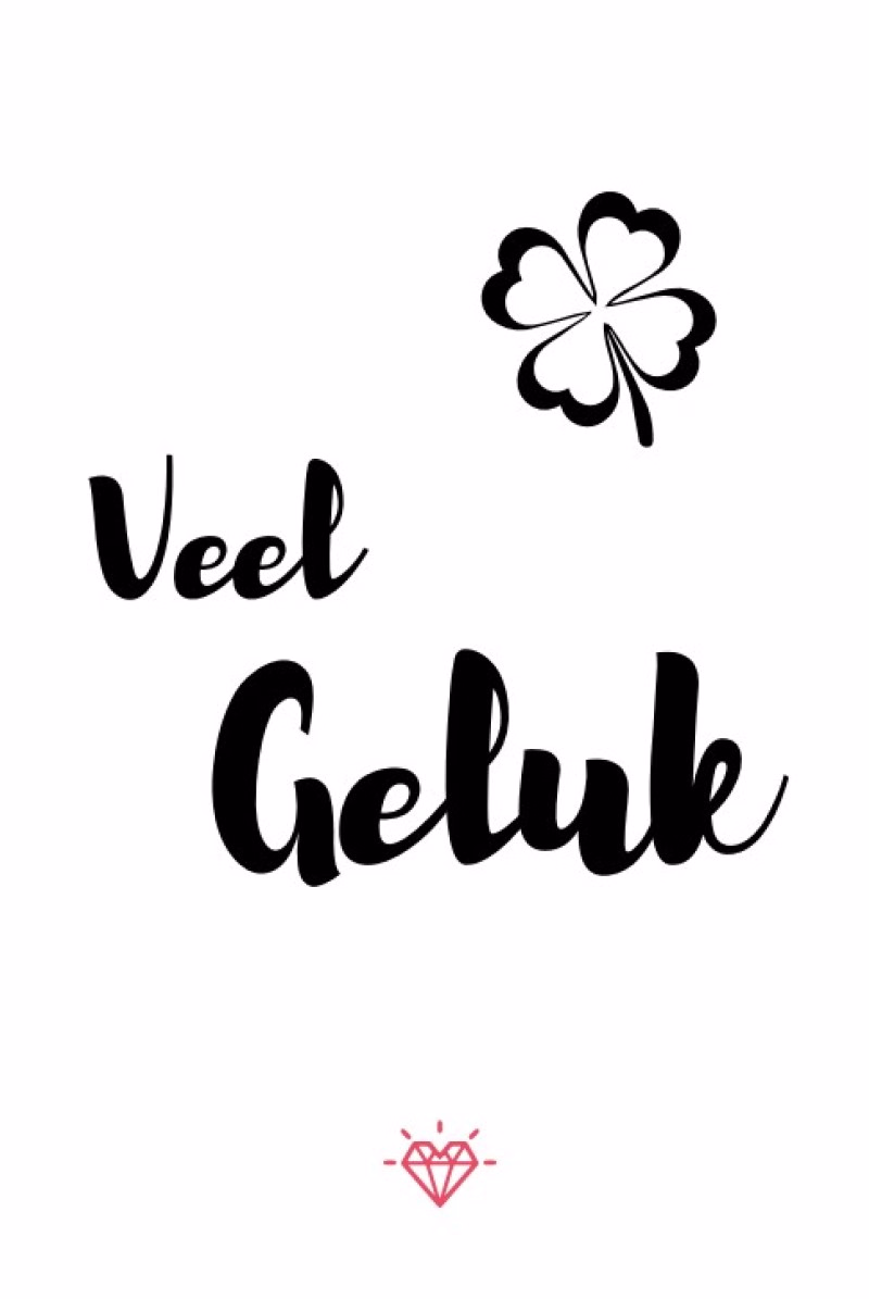 Kaartje Veel Geluk - Verrasjelief