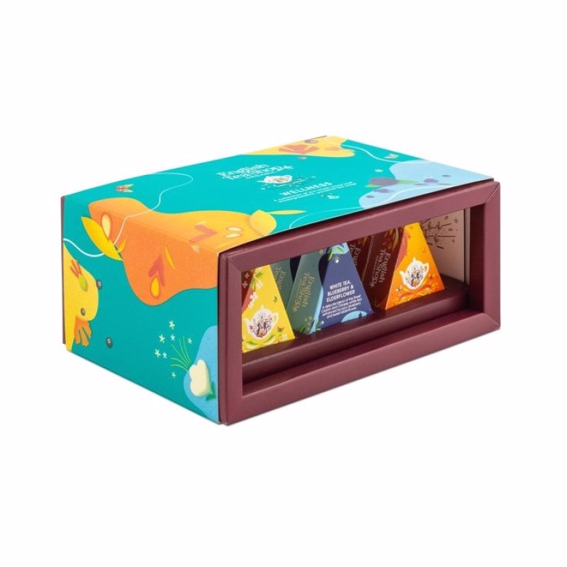 Giftbox met 12 luxe organische wellness thee pyramides - Verrasjelief