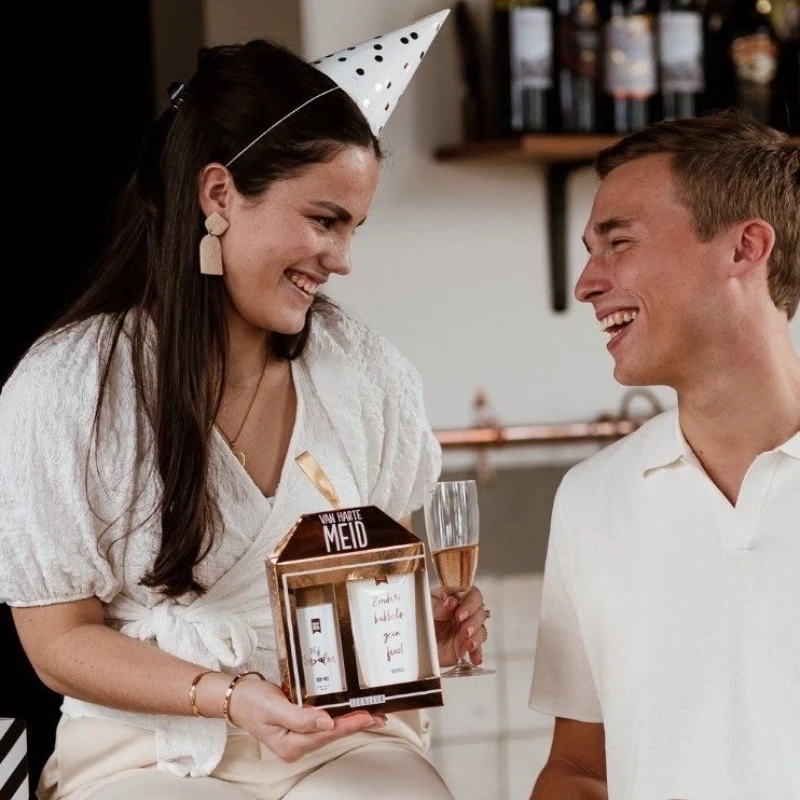 100% Leuk: Giftset 'Van harte meid'