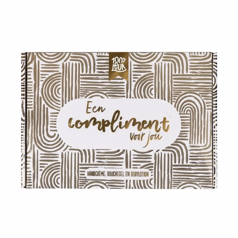 Giftset 'een compliment voor jou' door de brievenbus met 3 tubes