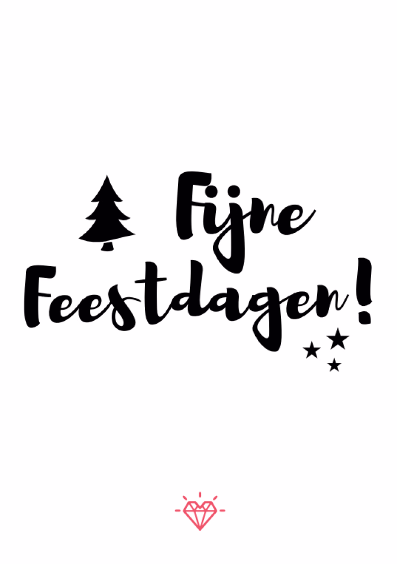 Kaartje Fijne Feestdagen