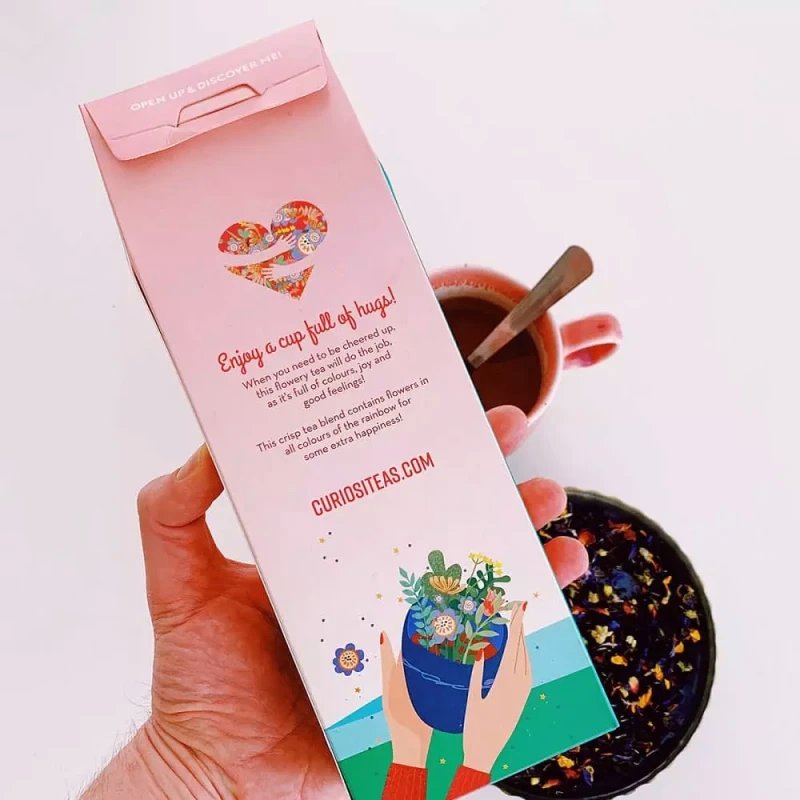 Hartverwarmende "Hug" thee (of Happy Smiles of A cup of Love tea)