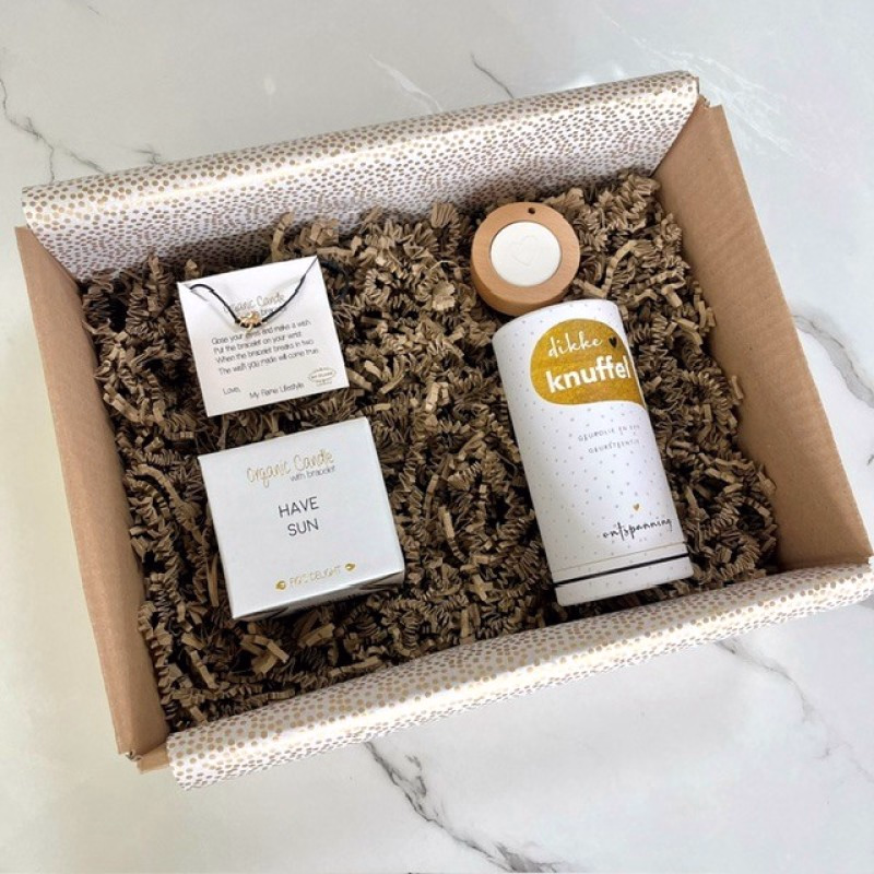Cadeaupakket "Zonnige Knuffel" - Verrasjelief