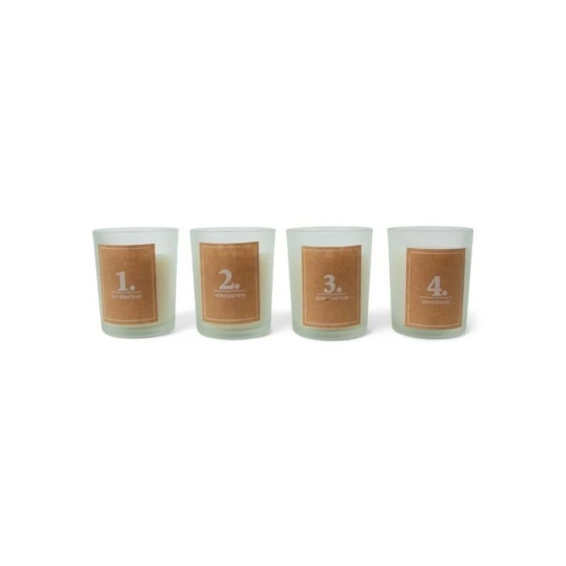 Originele giftset met vier geurkaarsen, voor ieder seizoen één!