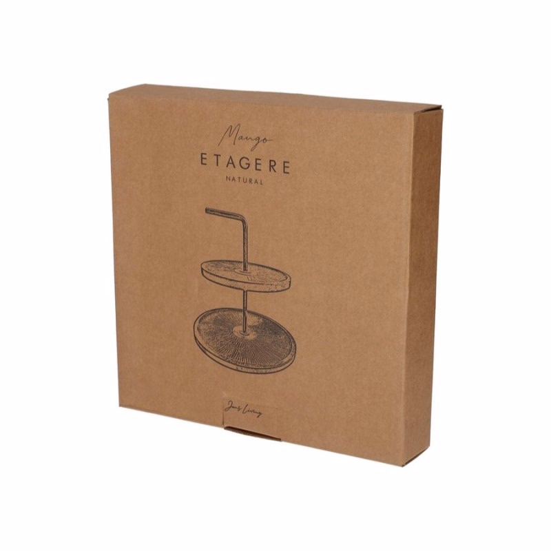 Handige serveertoren van Mangohout - Verrasjelief