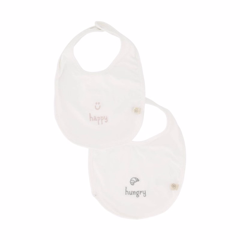 Zusss set met Slabbetjes 'Happy en Hungry' - Verrasjelief