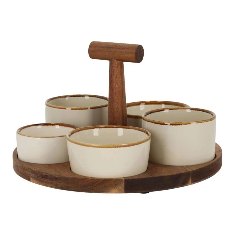 Super leuke serveerset voor snacks en dips