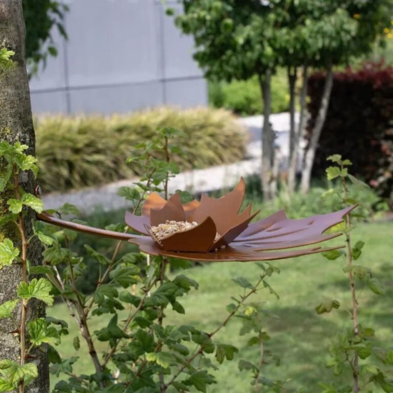 Vogelvoederschaal Leaf Me - Bruin - Verrasjelief